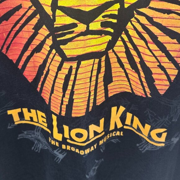 The Lion King Broadway Musical Black Short 100% Cotton Sleeved T-Shirt Large - Picture 4 of 11